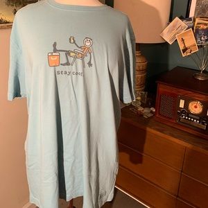 Oversized Life is Good tee shirt